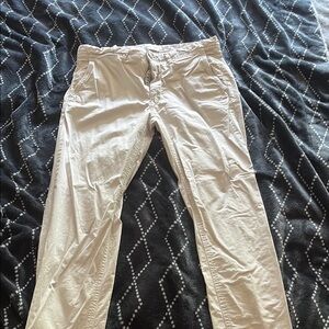 Denim & Flower Cream Chinos Cotton Blend